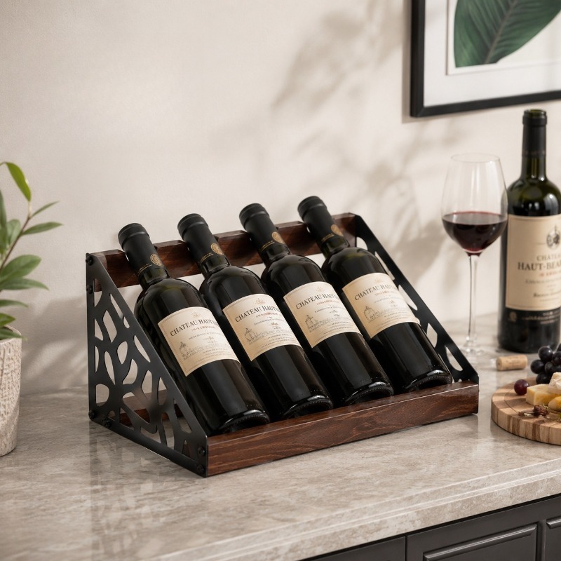 Home Bar Stand - Деревянная винная полка для домашнего бара,
