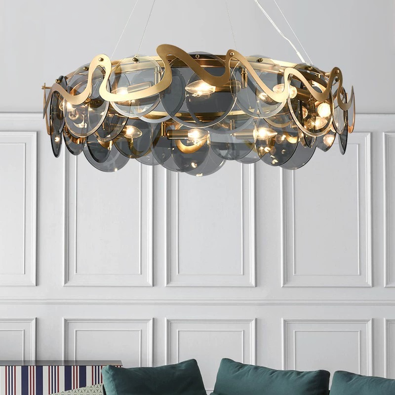 Home Bar And Counter - Современная роскошная стеклянная светодиодная подвесная лампа