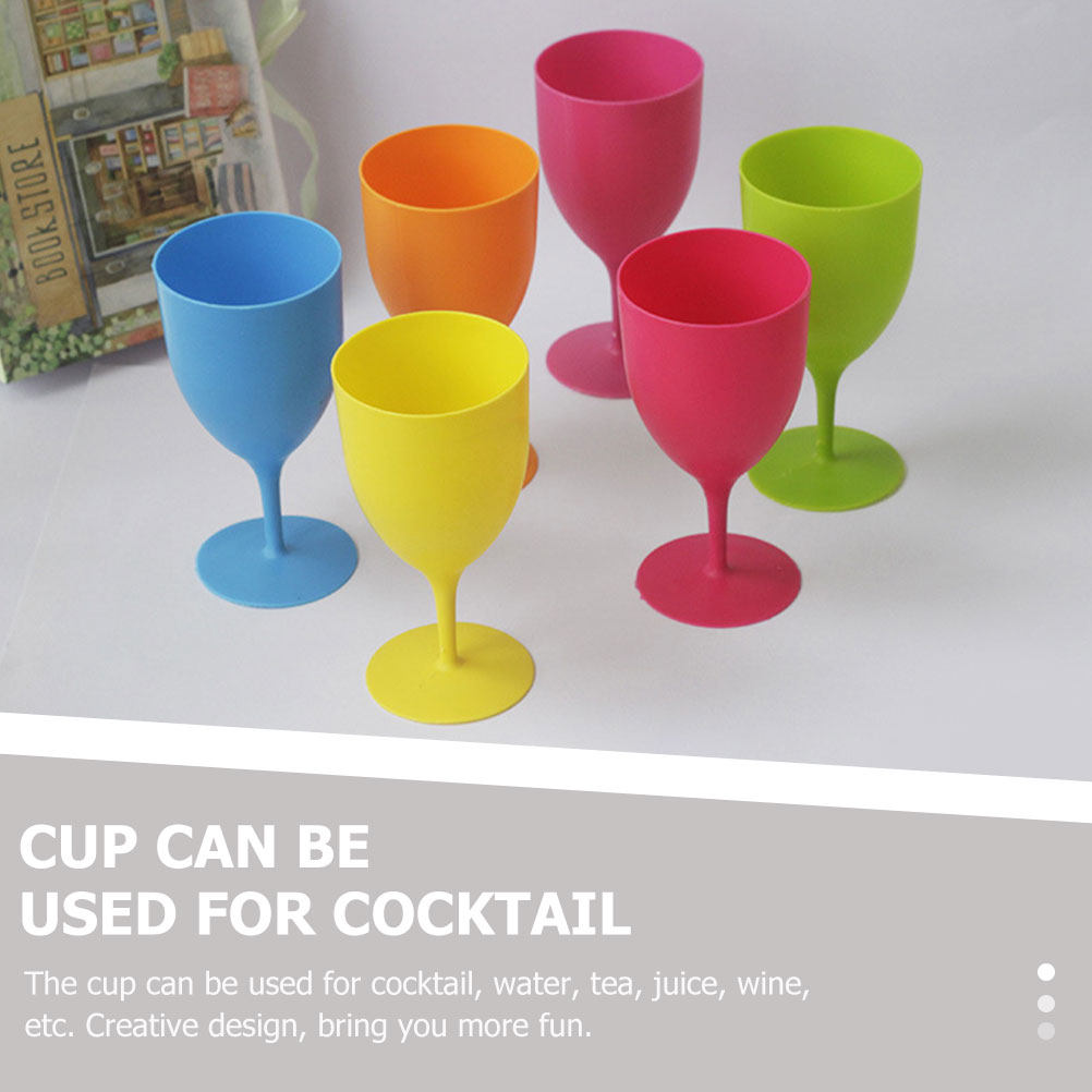 Home Bar Set - Набор из 6 разноцветных пластиковых бокалов