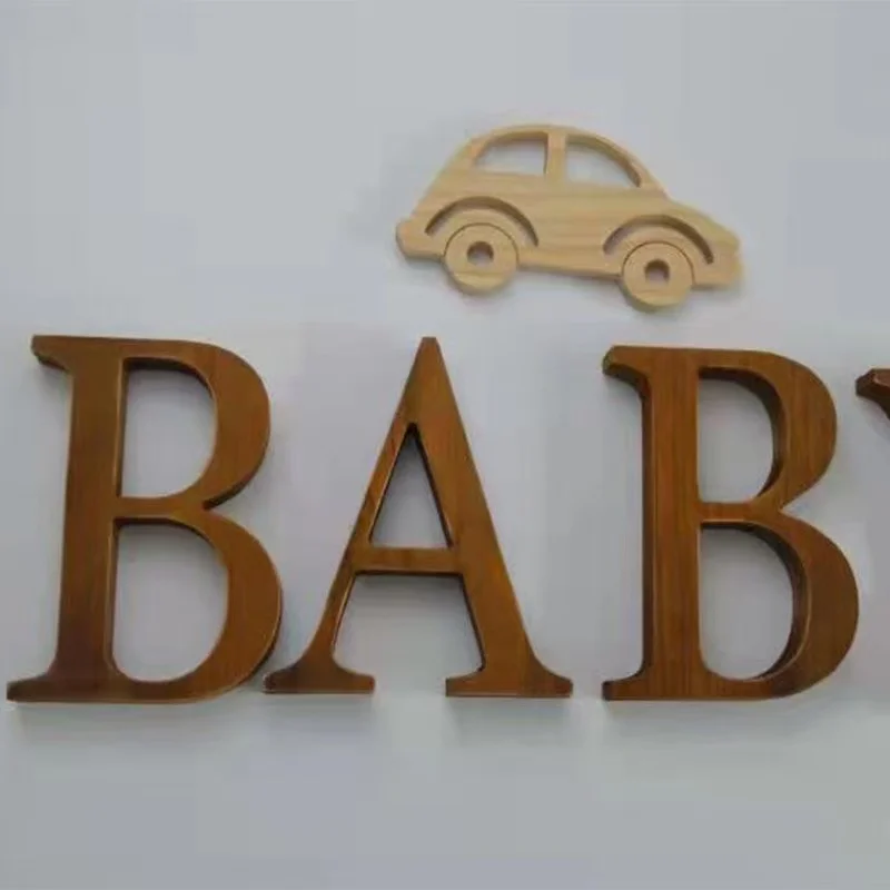 Home Bar Word - Ретро-деревянные персонализированные таблички с именами, буквами/цифрами,