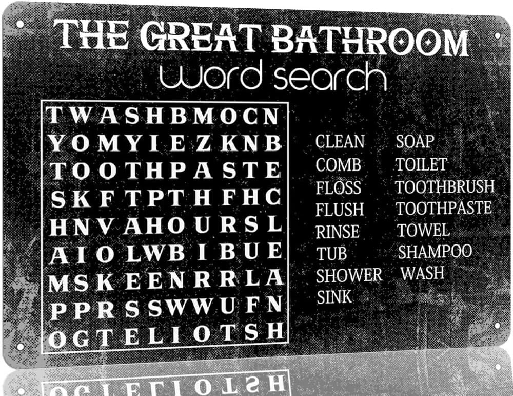 Home Bar Word - Металлическая табличка с надписью «Великое слово