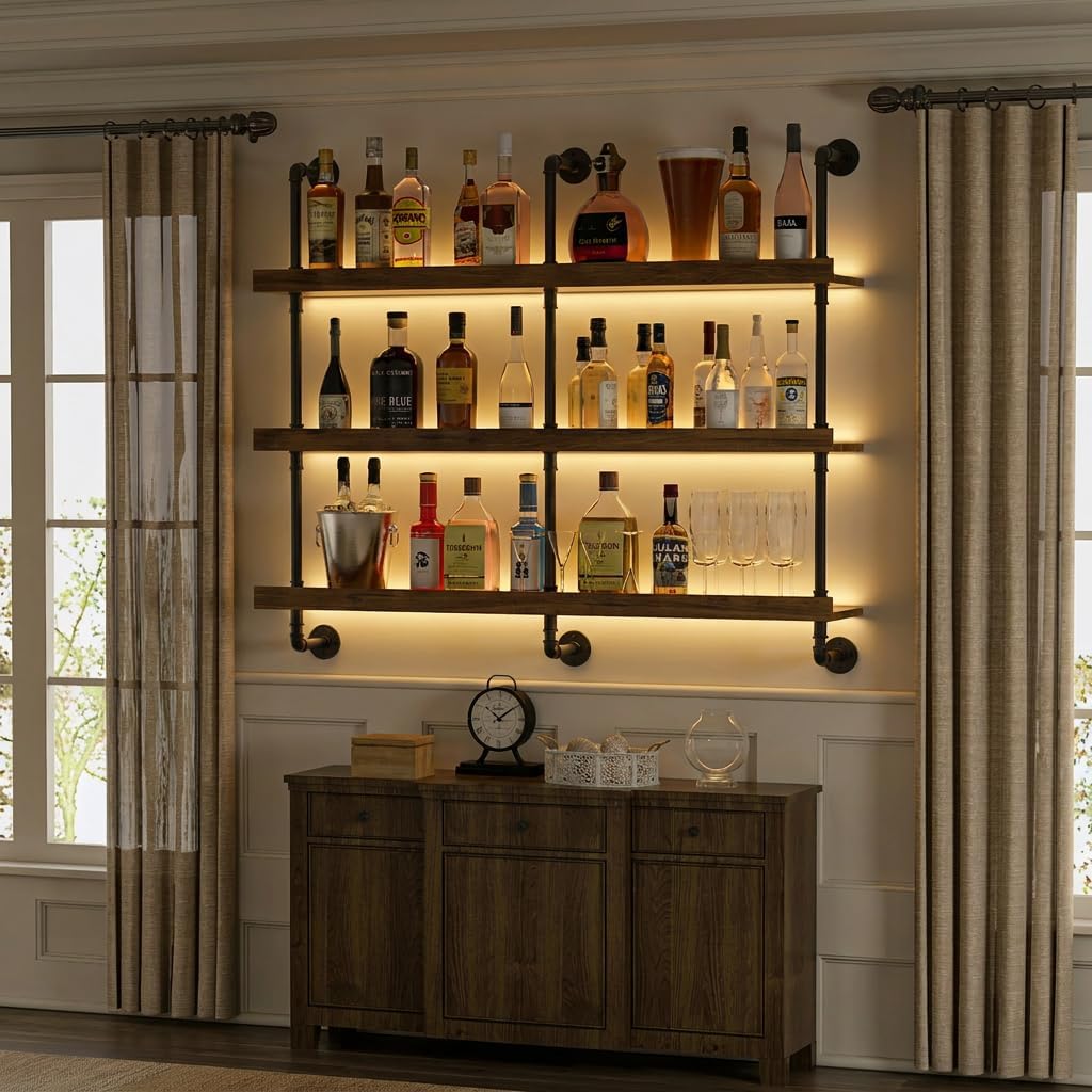Настенная винная полка с LED-п – обзор и цена Home Bar Stand