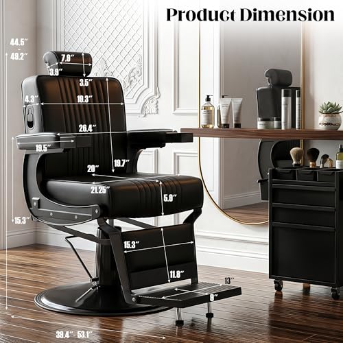 Черное парикмахерское кресло д – обзор и цена Home Barber